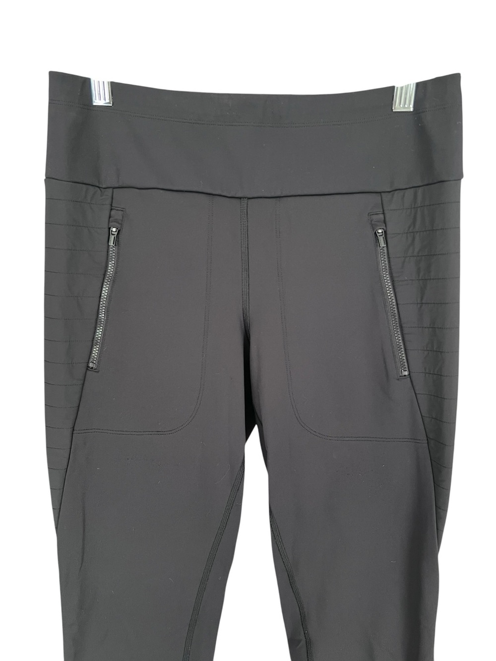 Athleta Peak Hybrid Fleece Tight Legging Black Hiking Size Small - Picture 2 of 10